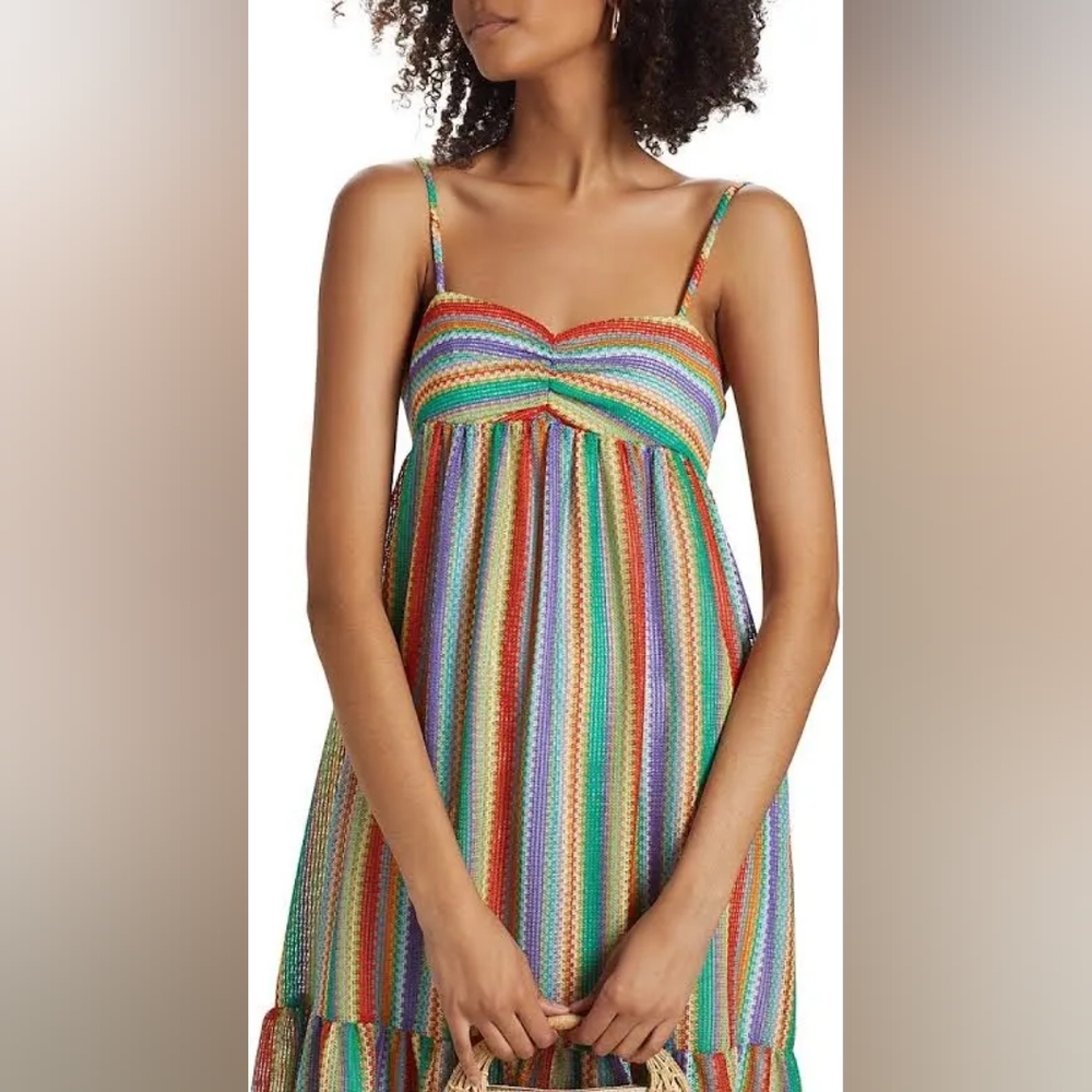 Amanda Uprichard Multicolor Striped Maxi Dress - Picture 5 of 11